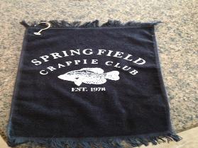 SPRINGFIELD CRAPPIE CLUB TOWELS $12